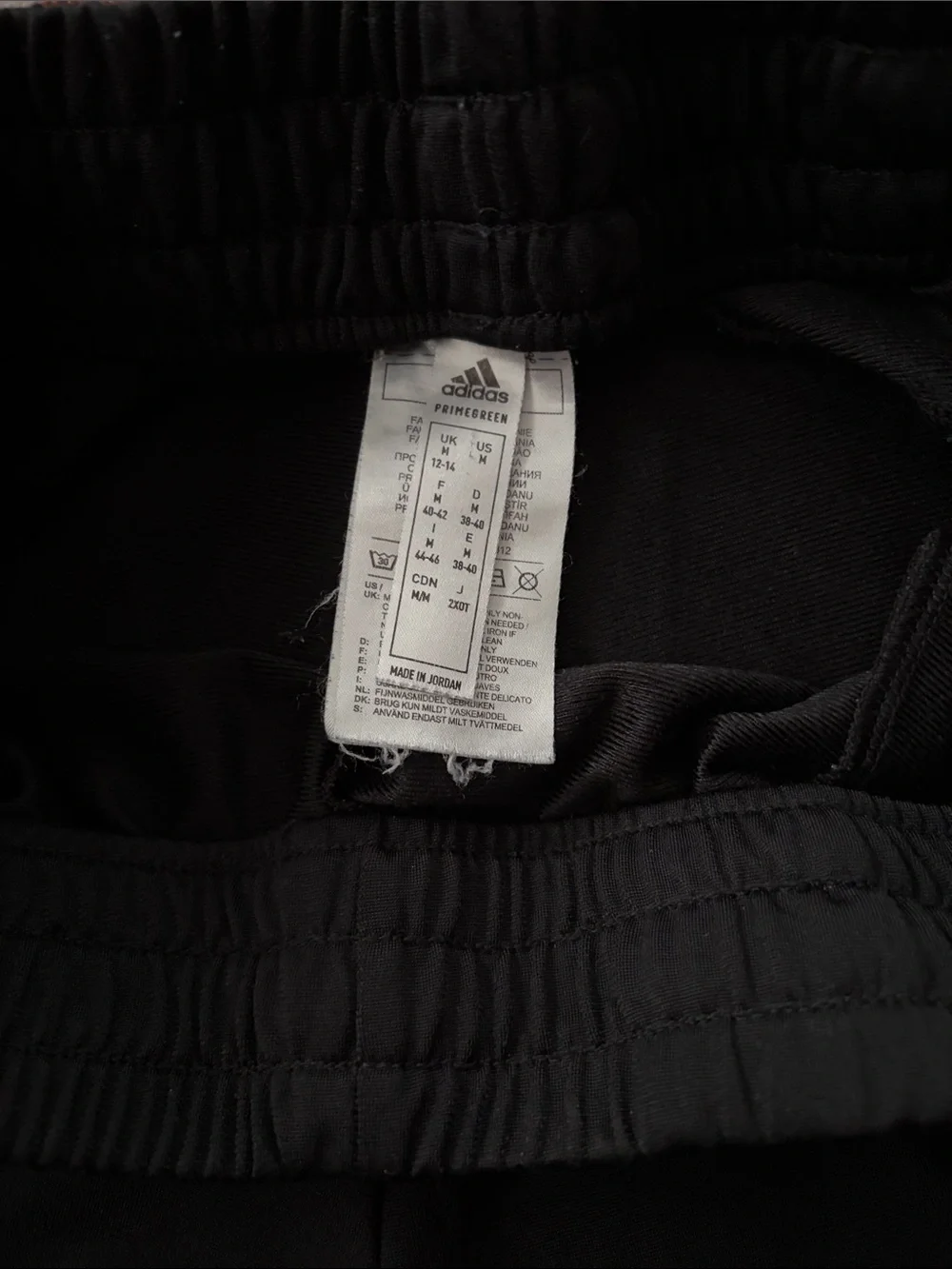 adidas Black Joggers with White Side Stripes - Picture 2 of 3